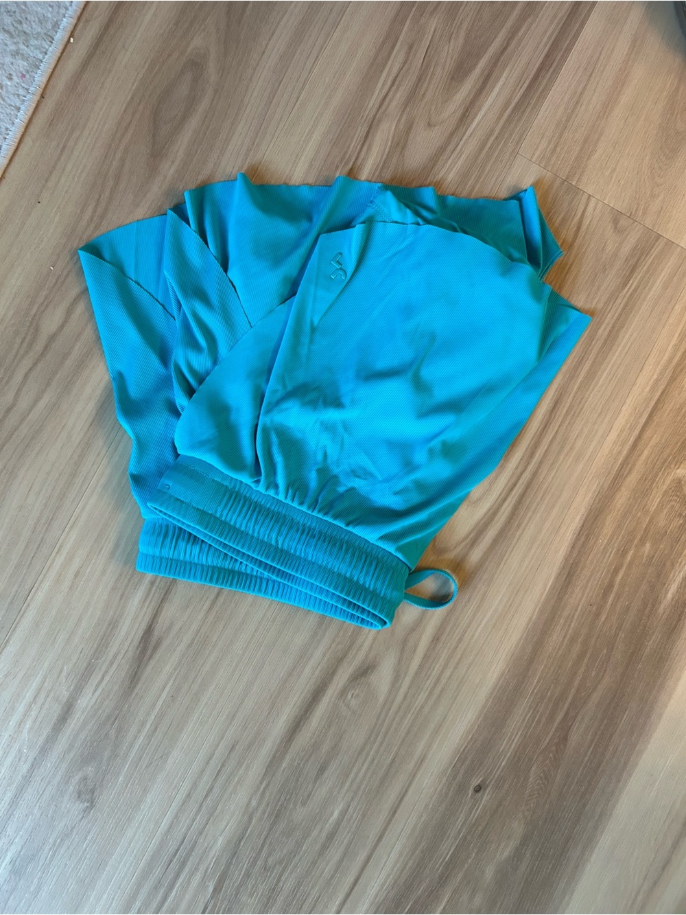 JoyLab Teal Ruffle Athletic Shorts - Picture 4 of 4